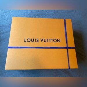 Louis Vuitton box and shopping bag